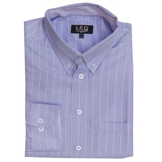 Πουκάμισο με μακρύ μανίκι ριγέ/πτι-καρό - ΛΙΛΑ