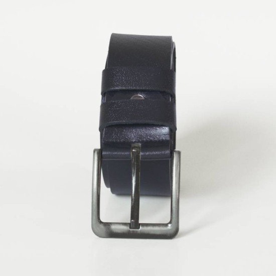 Ζώνη Casual (4cm φάρδος) δερμάτινη - Dark Blue