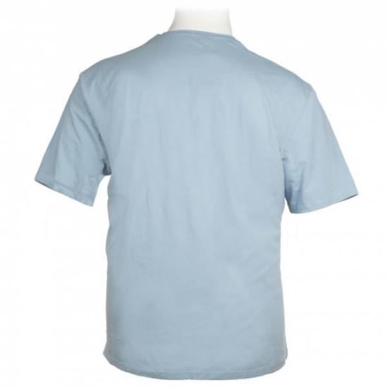 T-shirt  ve βαμβακερό με διακριτικό κέντημα - Nepal Blue