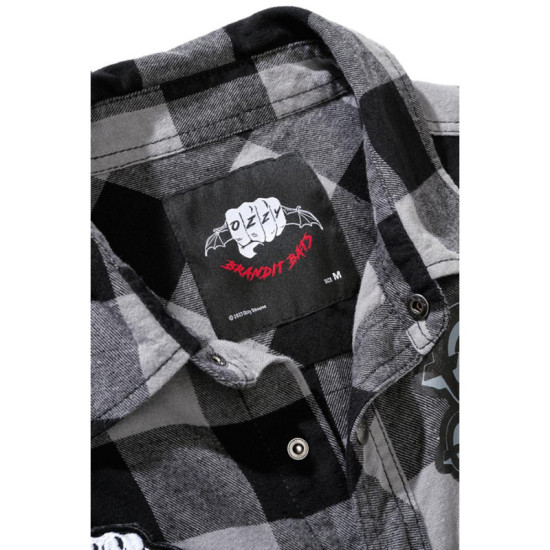 Ozzy Checkshirt Long Sleeve - Black/Coal