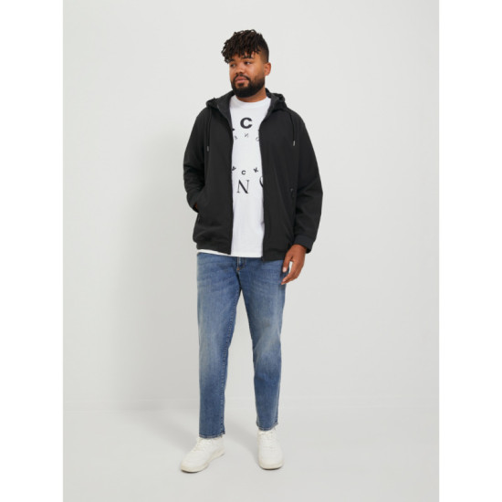 Αδιάβροχο Jacket Basic Softshell Hood,της Jack & Jones - Black Αδιάβροχο Jacket Basic Softshell Hood,της Jack & Jones - Black