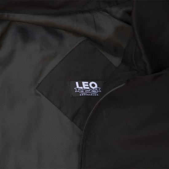 Ανοιξιάτικο καπαρτινέ μπουφάν με ίσιο τελείωμα - Black