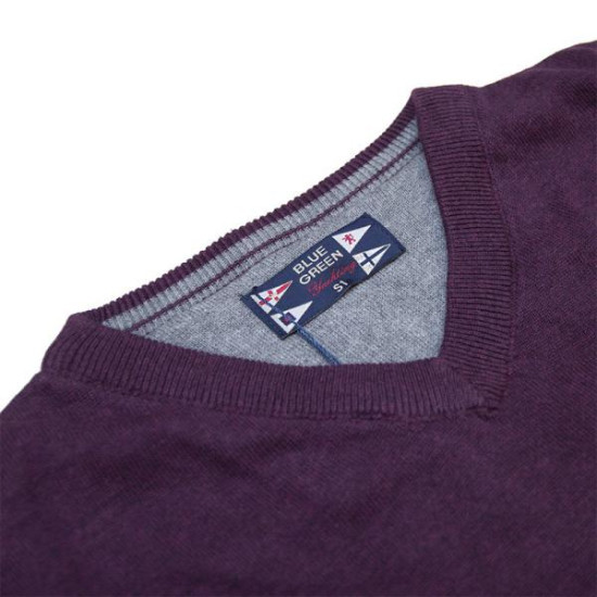 Βαμβακερή πλεκτή καζάκα - Dark Violet