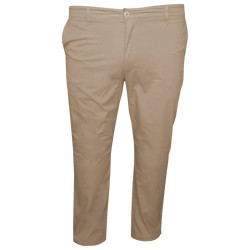 Καλοκαιρινό ελαστικό chino παντελόνι μεσαίου καβάλου by L.T.G - Beige