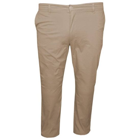 Καλοκαιρινό ελαστικό chino παντελόνι μεσαίου καβάλου by L.T.G - Beige