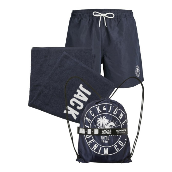 Σετ παραλίας της Jack&Jones(Μαγιό βερμούδα,Πετσέτα,Σάκος) - Navy Blazer