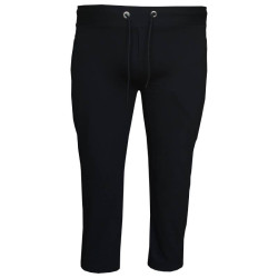 Καλοκαιρινό jersey παντελόνι φόρμας με Patch και φερμουάρ - Black