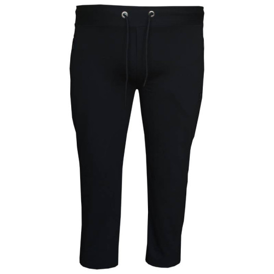 Καλοκαιρινό jersey παντελόνι φόρμας με Patch και φερμουάρ - Black