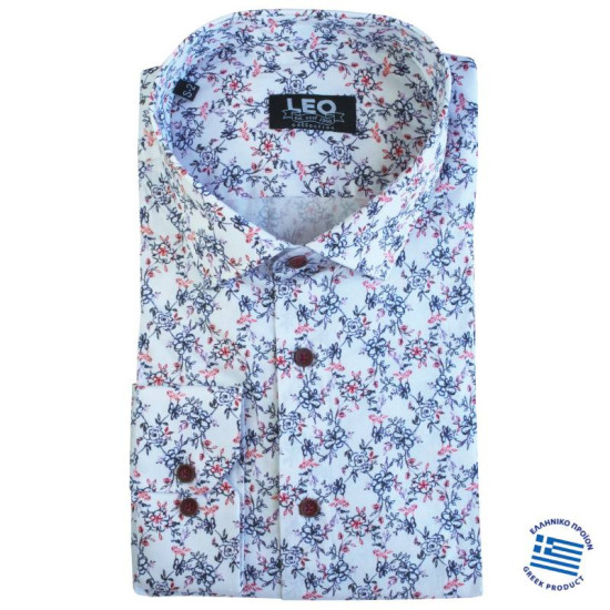 Digital print ελαστικό μακρυμάνικο πουκάμισο 