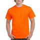 Μονόχρωμο βαμβακερό t-shirt - Safety Orange
