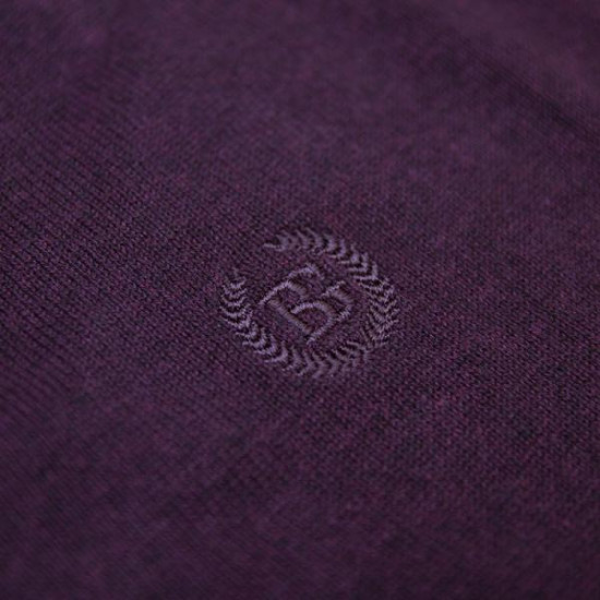 Βαμβακερή πλεκτή καζάκα - Dark Violet