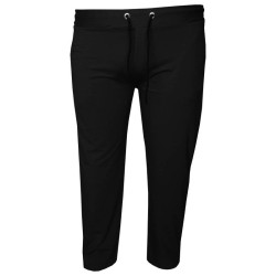 Jersey παντελόνι φόρμας μονόχρωμο - Black Jersey παντελόνι φόρμας μονόχρωμο - Black