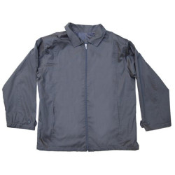 Ανοιξιάτικο καπαρτινέ μπουφάν με ίσιο τελείωμα - Anthracite