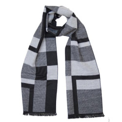 ΑΝΔΡΙΚΟ ΚΑΣΚΟΛ ΜΕ ΚΑΡΟ ΣΧΕΔΙΟ - ΓΚΡΙ/ΜΑΥΡΟ