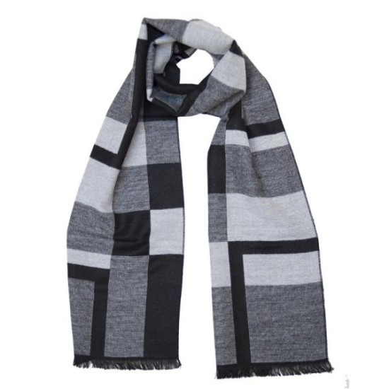 ΑΝΔΡΙΚΟ ΚΑΣΚΟΛ ΜΕ ΚΑΡΟ ΣΧΕΔΙΟ - ΓΚΡΙ/ΜΑΥΡΟ