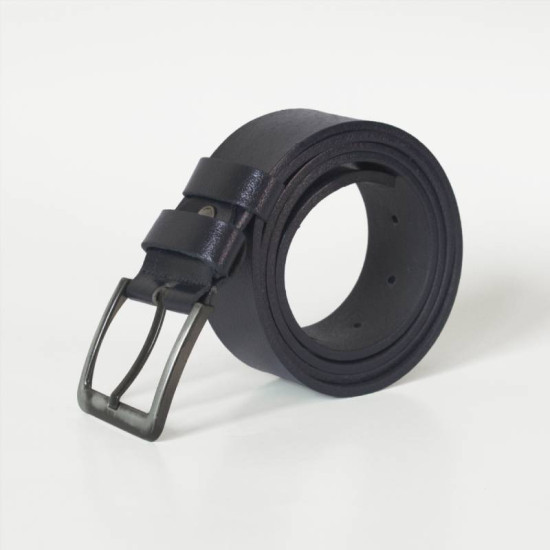 Ζώνη Casual (4cm φάρδος) δερμάτινη - Dark Blue