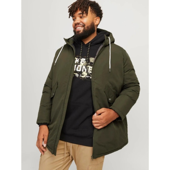 Jack & Jones Loop Parka Jacket - Forest Night