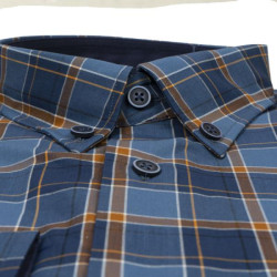 Πουκάμισο καρό γαλλικής ραφής 