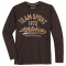 King size μακό pennie μακρυμάνικη μπλούζα Team Sport ,της Redfield - Coffee Brown