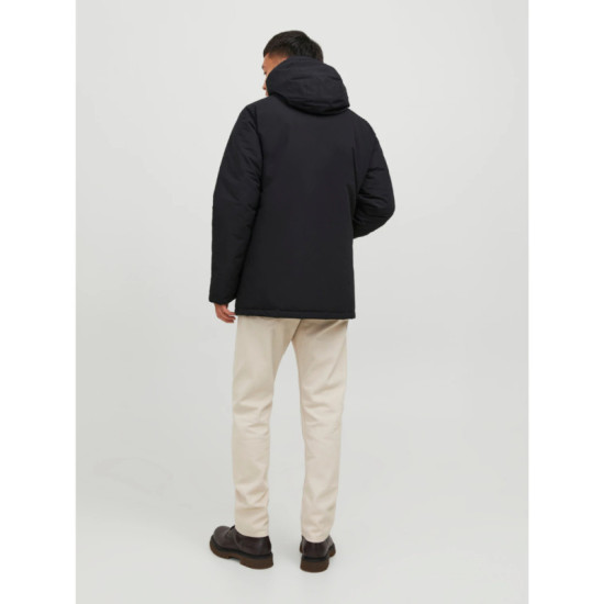 Jack & Jones Loop Parka Jacket - Black