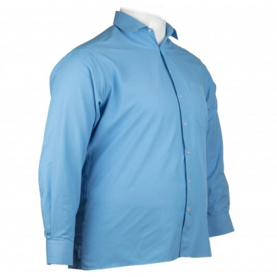 Πουκάμισο μονόχρωμο με μακρύ μανίκι - Summer sky blue