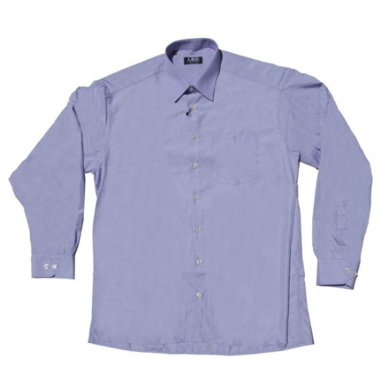 Πουκάμισο μονόχρωμο με μακρύ μανίκι - .ΜΩΒ.