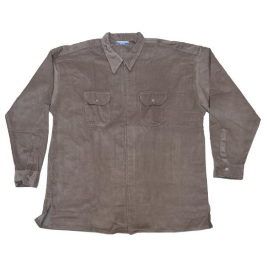 Πουκαμίσα κοτλέ με φερμουάρ - ΜΠΕΖ