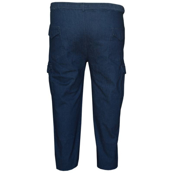 Ελαστική cargo jean παντελόνα demi season,by LTG - BLUEBLACK