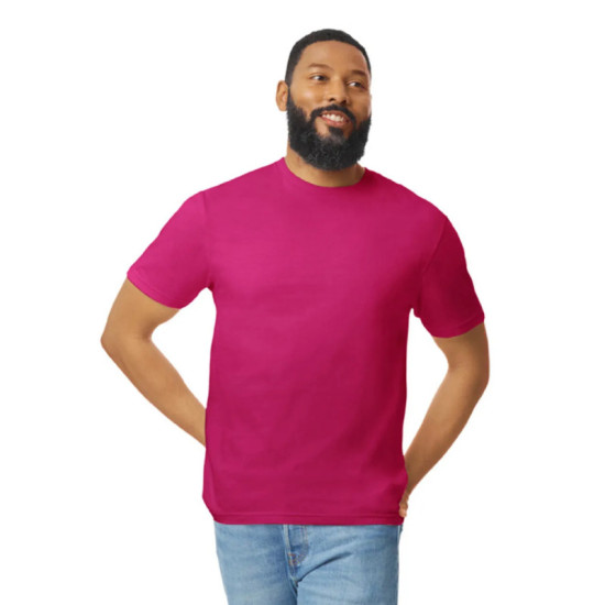 Μονόχρωμο βαμβακερό t-shirt - Heliconia