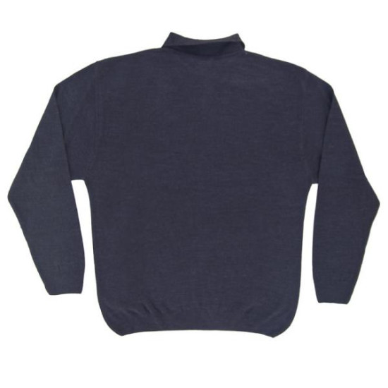 Polo πλεκτή μονόχρωμη - Ανθρακί Melange