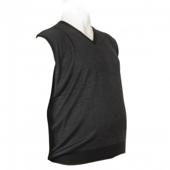 Καζακα πλεκτη ριγε με βε - Navy blue/Grey