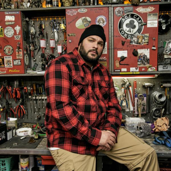 Πουκάμισο καρό φανελένιο της Brandit - Red/Black