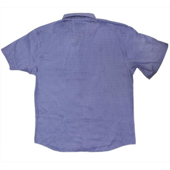 Πουκάμισο ελαστικό κοντομάνικο σχεδιαστό - Danube