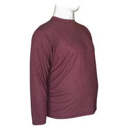 Μπλούζα μακό μονόχρωμη μακρυμάνικη - Ruby Wine