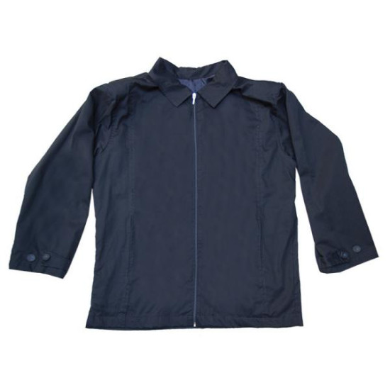 Ανοιξιάτικο καπαρτινέ μπουφάν με ίσιο τελείωμα - Dark Blue