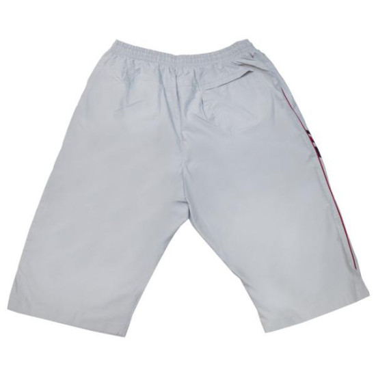 Μαγιό βερμούδα τριών τετάρτων με ρίγα και κεντητές λεπτομέρειες - ΠΑΓΟΣ