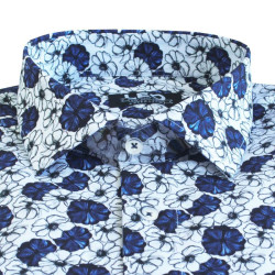 Digital print ελαστικό κοντομάνικο πουκάμισο 