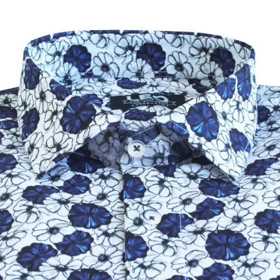 Digital print ελαστικό κοντομάνικο πουκάμισο 