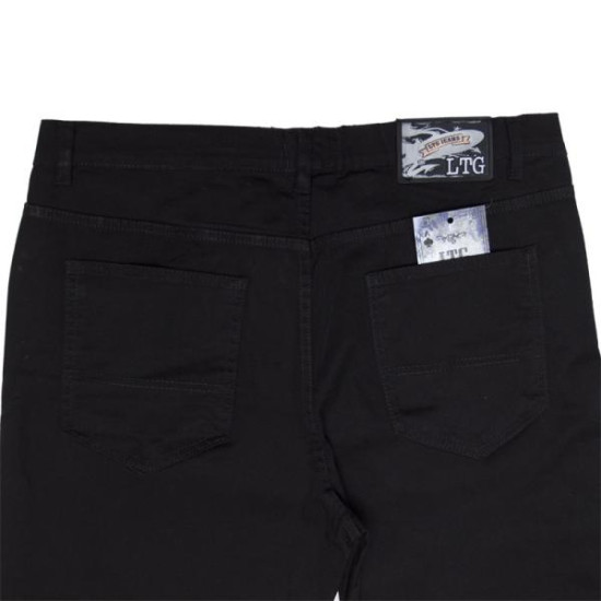 Καπαρτινέ ελαστικό χειμερινό πεντάτσεπο παντελόνι - ΜΑΥΡΟ