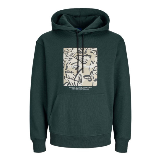 Hoodie φούτερ με μεταξοτυπία 