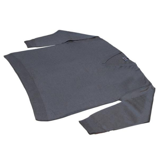 Πλεκτή μπλούζα βε μονόχρωμη - ΑΝΘΡΑΚΙ