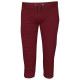 Παντελόνι φόρμας χειμερινό μεσαίου καβάλου με patch και φερμουάρ στην τσέπη - Bordeaux