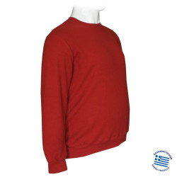 Μπλούζα λαιμόκοψη wool feel της Leo Collection - Burned Orange