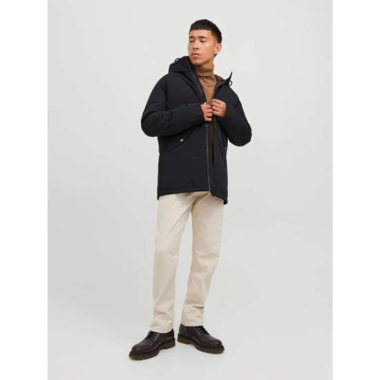Jack & Jones Loop Parka Jacket - Black