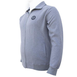 Ζακέτα φούτερ δίκλωνη με patch χωρίς κουκούλα - ΓΚΡΙ ΑΡΖΑΝ Ζακέτα φούτερ δίκλωνη με patch χωρίς κουκούλα - ΓΚΡΙ ΑΡΖΑΝ