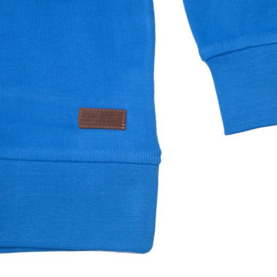 Polo selanik με φερμουάρ και patch - ΜΠΛΕ ΡΟΥΑ