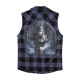 Ozzy Checkshirt Sleeveless - Black/Slate Grey