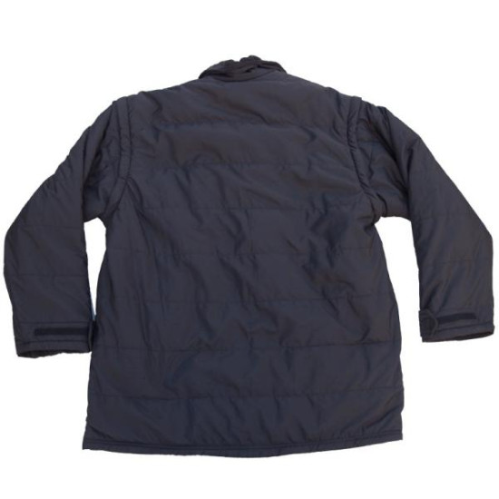 Αντιανεμικό καπιτονέ μπουφάν με αποσπώμενα μανίκια - ΜΑΥΡΟ