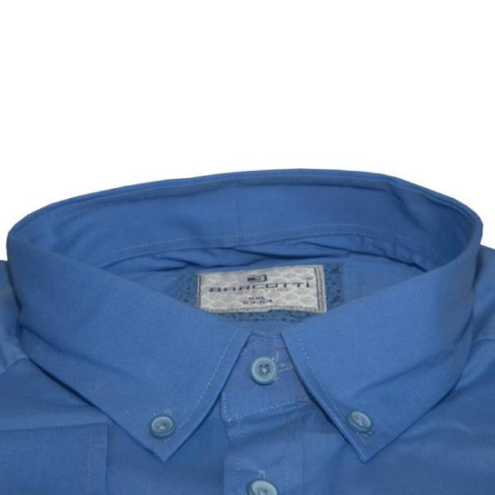 King size ελαστικό μονόχρωμο μακρυμάνικο πουκάμισο - Jordy Blue