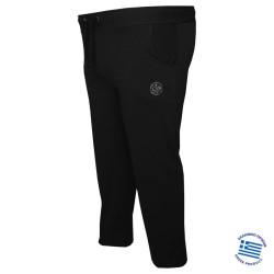 Καλοκαιρινό jersey παντελόνι φόρμας με Patch,της Leo Collection - Black